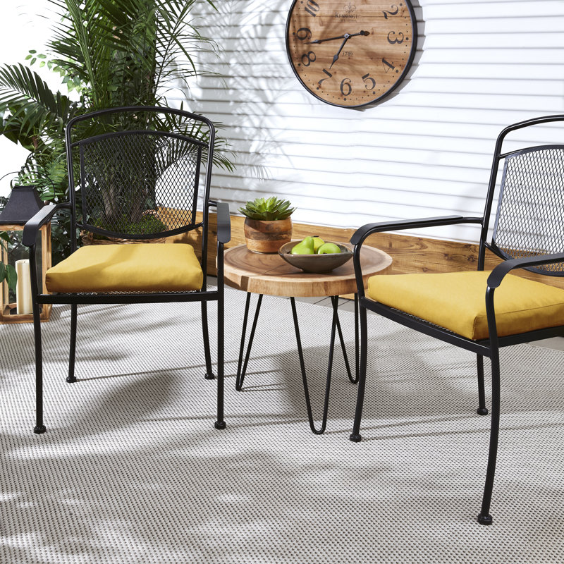 Outdoor 2.5'' Dining Chair Back Cushion, Fresco Daffodil