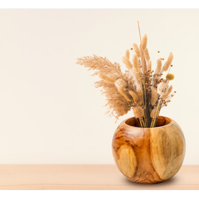 Crystalrose Handmade Wood Table Vase