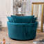 Fayyaz Velvet Swivel Base Cuddle Chair-851827985