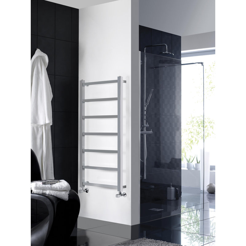 Eton Straight Towel Rail Heated Towel Rails, 123 cm H x 47.5 cm W x 7 cm D