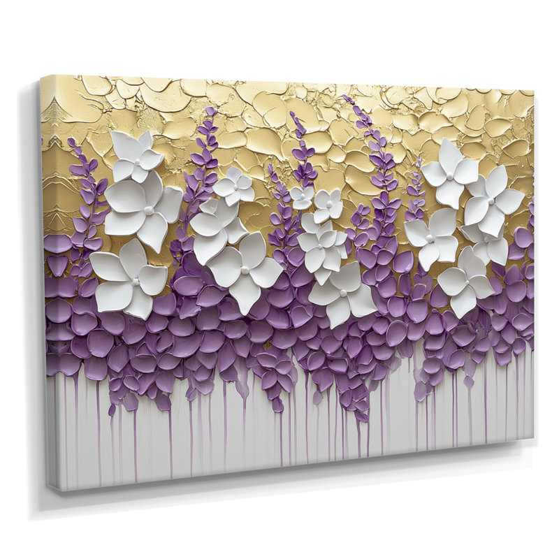 Myrddin - Floral Wall Art, H 24 po x l 32 po, Toile tendue, Ne s’applique pas
