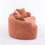 Canapé-causeuse avec tissu en chenille grain de bois, canapé en éponge haute densité rose corail, canapé compact sans assemblage pour les petits espaces et les appartements, capacité de 300 lb-121059957