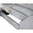 122'' Oversized U Shaped Corduroy Sectional Sleeper Sofa with Pull Out Bed, Storage Chaise Lounge and USB Charging Port, Grey-1027428217