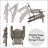 Folding Wooden Adirondack Chair, Pre-Assembled Backrest-584726042