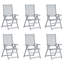 Acacia Patio Dining Armchair with Cushion-286285190