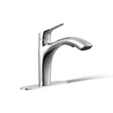 Rival Single-Handle Pull-Out Kitchen Sink Faucet With Two-Function Sprayhead