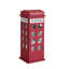 Grande boîte à bijoux en cuir 11,5 po, British Téléphone Design, rouge bourgogne-130595664-130595666