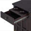 Table d'appoint Classic Vintage Livingroom avec ports USB et un tiroir multifonctionnel avec porte-gobelets-1844748905