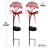 Outdoor Solar Candy Cane Lawn Stakes with LED Lights, 20"