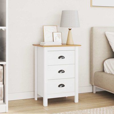 46cm W Solid Wood Bedside Table