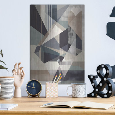 «Geometric 4» par Petals Prints Design, art mural en métal
