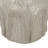Decorative Ceramic Vase with Textured Ridged Design - 7" x 7" x 11.5" - Gold
