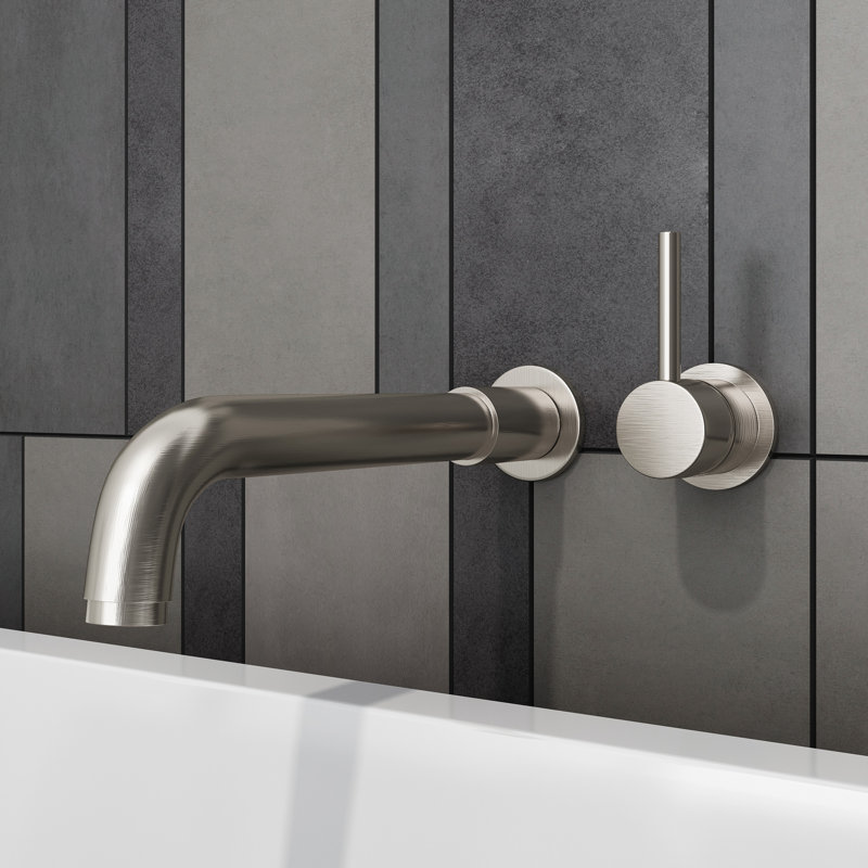 Motegi Single Handle Wall Mounted Roman Tub Faucet Spout Trim, Brushed Nickel