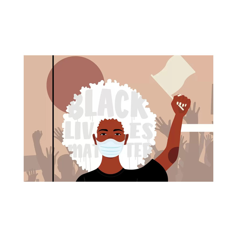 Protest I by Domonique Brown - Print, Wrapped Canvas, No Mat, 32'' H x 48'' W x 1.5'' D