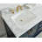 Paulene 60'' Double Bathroom Vanity with Marble Top, Navy Blue-732530646