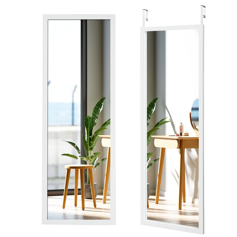 Nalynn Rectangle Mirror, White