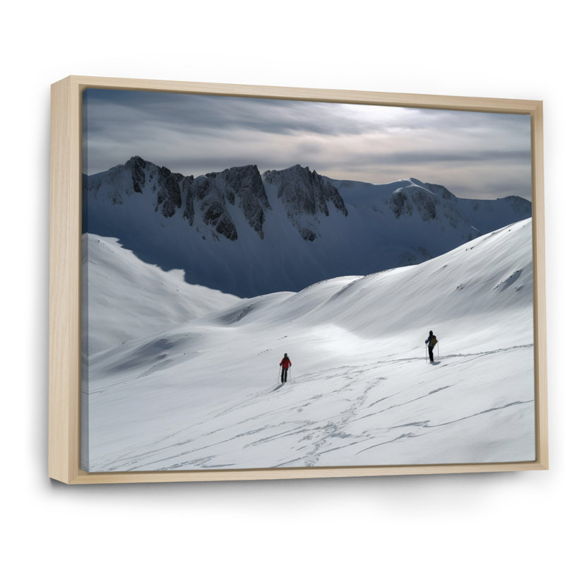 Winter Mountain Top III - paysages, impressions sur toile, H 34 po x l 44 po x P 1,5 po, Cadre naturel flottant
