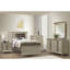 Finition champagne glamour 1 pièce commode de 6 tiroirs pieds en acrylique de luxe avec garniture de miroir biseauté