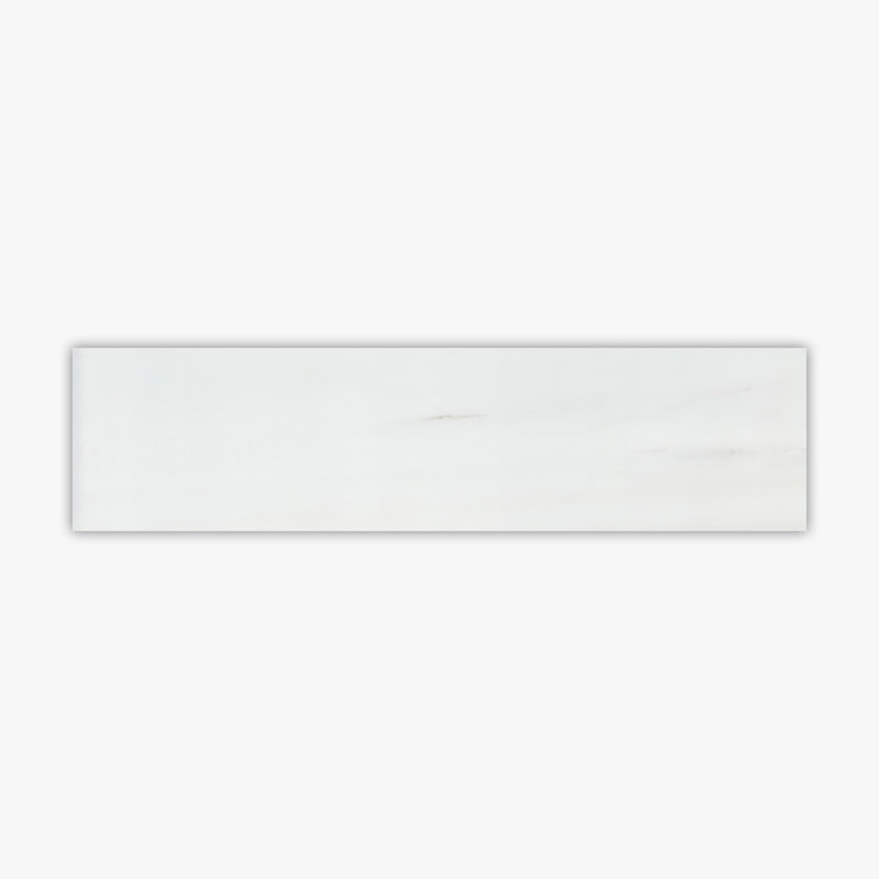 Carrelage en marbre 3 po x 12 po Bianco Dolomiti