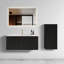 30" Bathroom Vanity With Sink,With Two Doors Cabinet  Bathroom Vanity Set With Side Left Open Storage Shelf,Solid Wood,Excluding Faucets,White