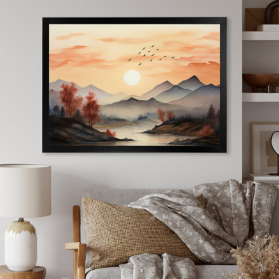 Afrique, Serengeti, coucher de soleil II - Art africain, art mural