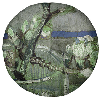 Coussin de plancher rond Vincent Van Gogh