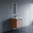 Lunea 24'' Single Bathroom Vanity with Drop-In Ceramic Sink – Soft-Close Doors, Scandinavian Style & Concealed Hinges-1265782365