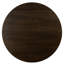 Oak Round Solid Wood Top Metal Base Dining Table