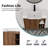24'' Wall-Mounted Bathroom Vanity with White Ceramic Sink & Soft-Close Door, KD-Packing