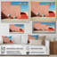 «Peach Minimalisme Subdued Forms Harmony» sur toile-256687766-256687843