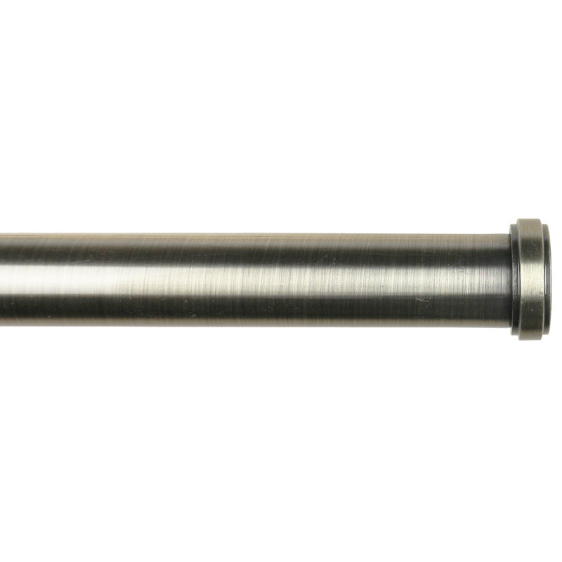 Tringle à rideaux simple réglable Allante, De 28 po à 48 po de largeur, Laiton antique