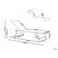 Rima 198cm Long Reclining Single Sun Lounger