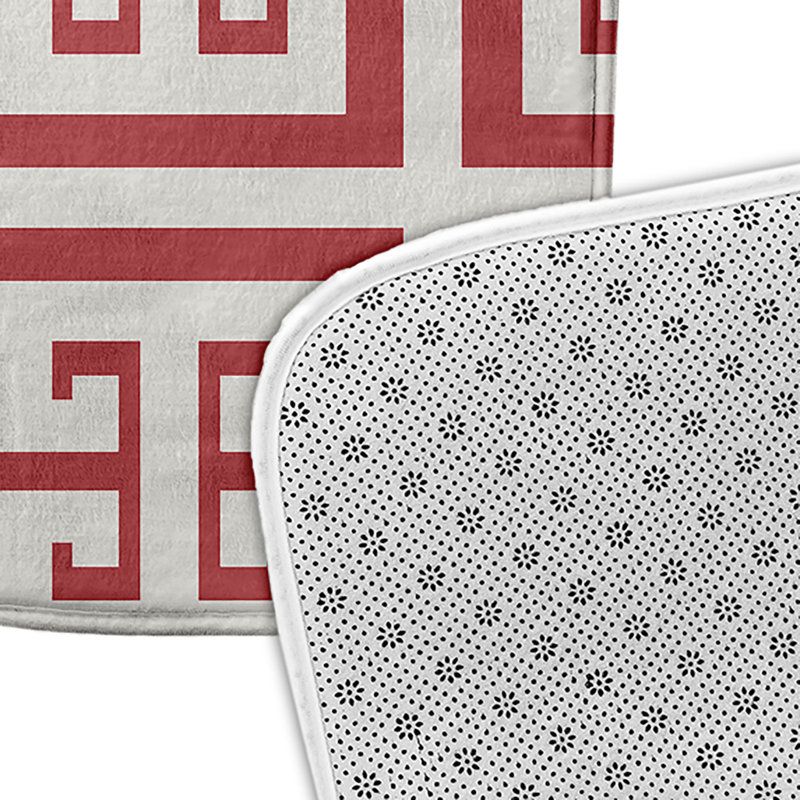 Non-Slip Bath Mat, 17" W x 24" L, Red