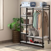 Latitude Run® Freestanding Closet Organizer With 2 Drawers And