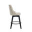 Tabouret de comptoir pivotant de 26 po avec pieds en bois-1286302468