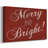 Red Merry and Bright-Gallery Wrapped Canvas-506194766