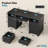 59" Symmetric Computer Desk with Power Outlet & Keyboard Tray, Office Desk with Ample Storage-383621324