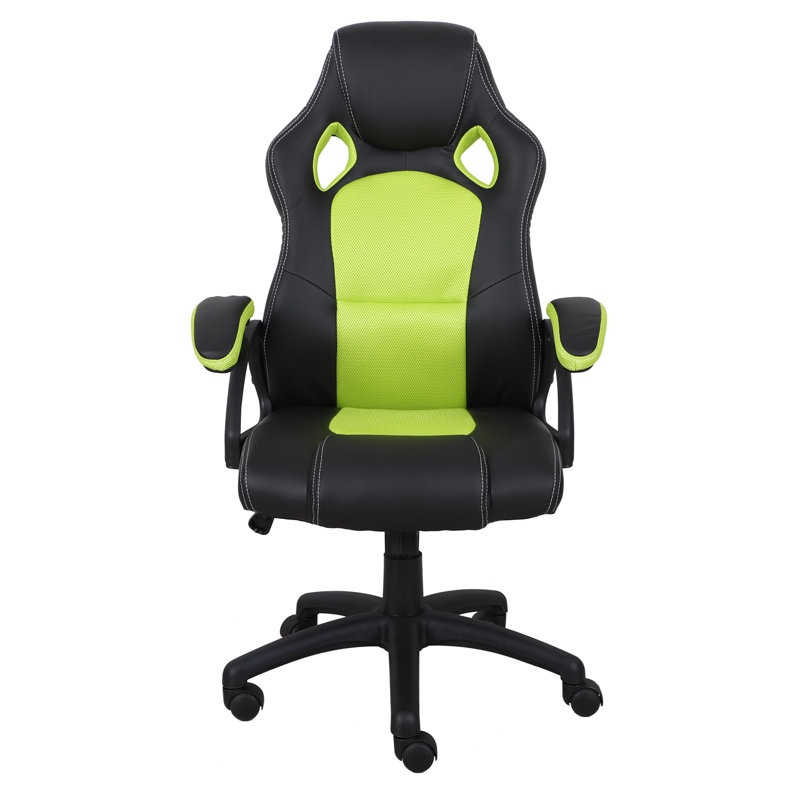 Fauteuil de jeu Jade, Noir / Vert