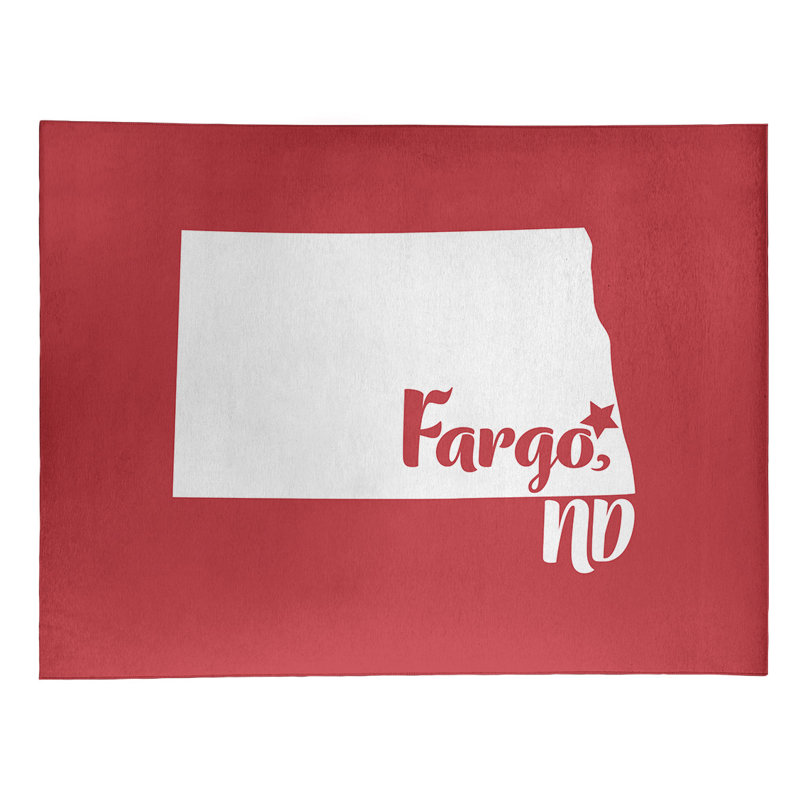 Tapis de poly-chenille fargo north dakota, Rectangle 4 pi x 6 pi
