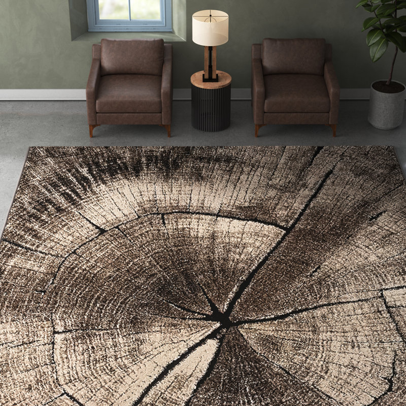 Assaria Abstract Area Rug, Rectangle 80 x 150cm