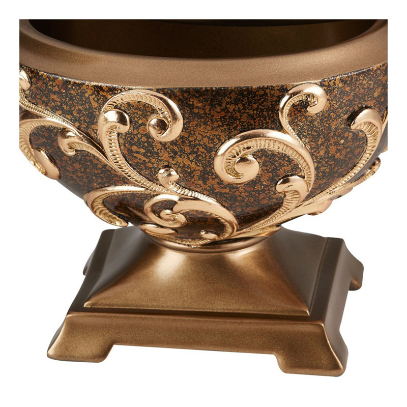 Grande boîte à bijoux 10,5 "en polyrésine" Odysseus ", style baroque