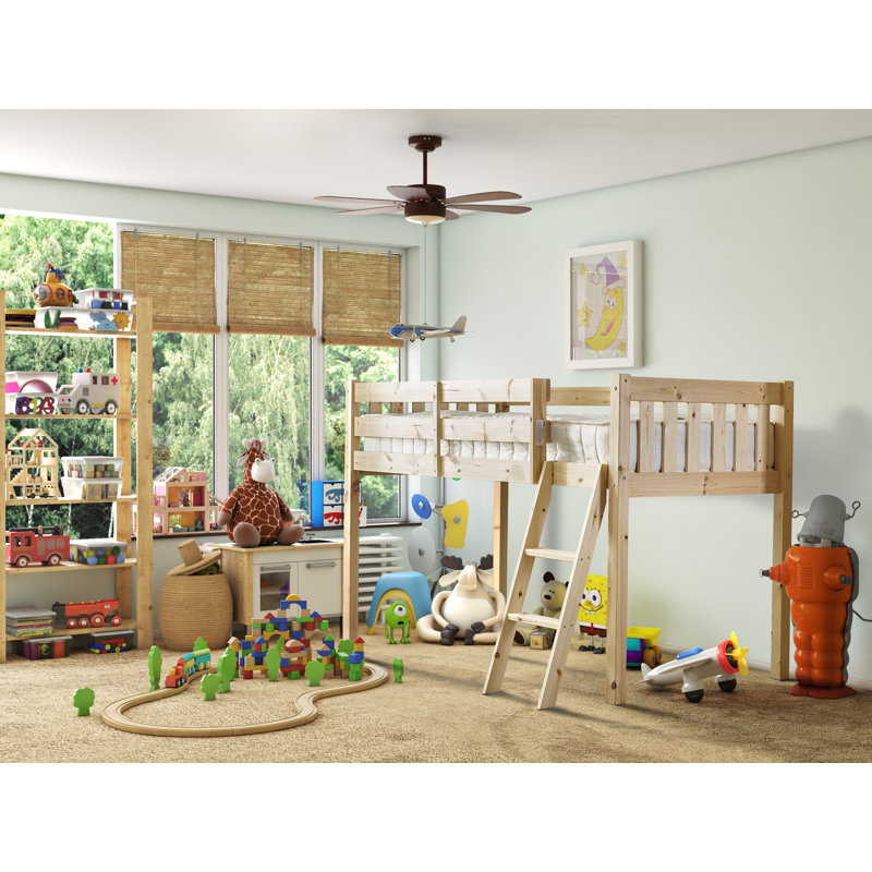 Bristol European Single (90 x 200cm) Midd Sleeper Loft Cabin Bed