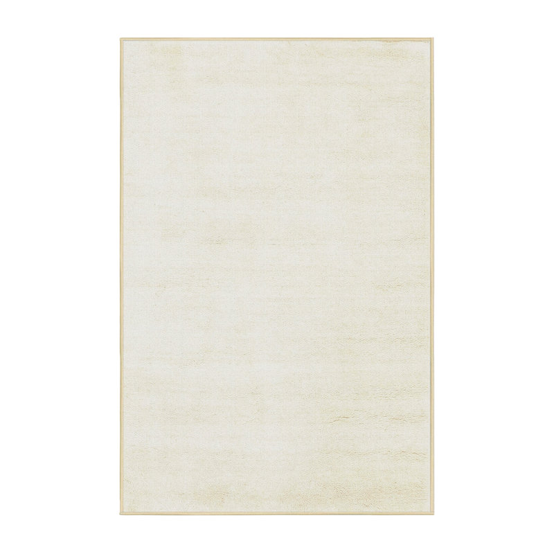 Surface beige contemporaine tapis, Rectangle 5 pi x 7 pi
