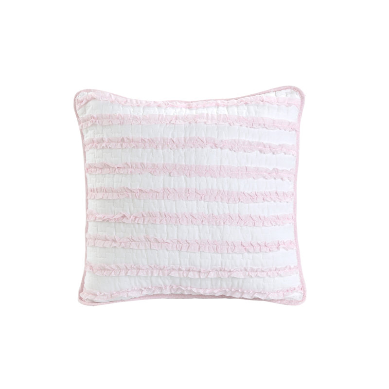 Pretty In Pink Quilt Set, Queen Quilt + 2 Throw Pillows