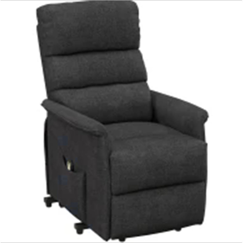 Fauteuil inclinable électrique avec télécommande, Noir