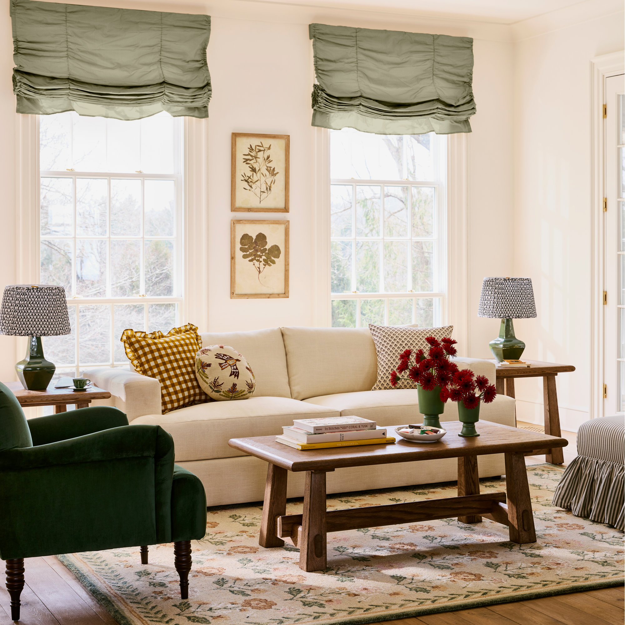 Cayden 96'' Upholstered Sofa, Bevin Natural Linen Blend