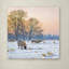 Art mural sur toile tendue - «Winter Sheep» par Macneil Studio pour décoration de salon, de chambre à coucher ou de bureau - 35 x 35-21648373