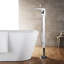 Robinet de baignoire à fixation sur le sol à poignée simple avec douche à main Cypress