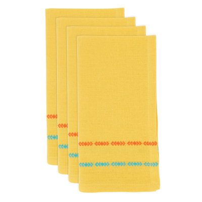 Fiesta Dobby Collection Cotton Striped Square Napkin