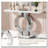 Modern Mirrored Console Table with O-Shaped Base Acrylic Veneer